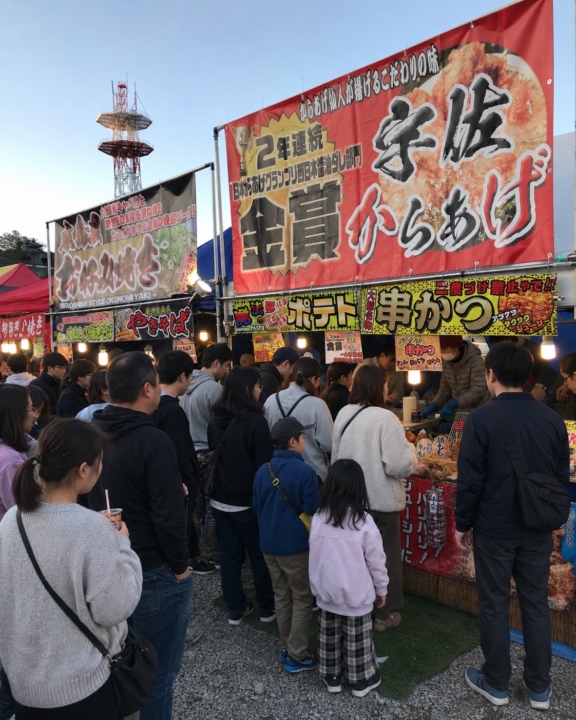 竹田竹楽で来場者が集まるZUNOのフードブース