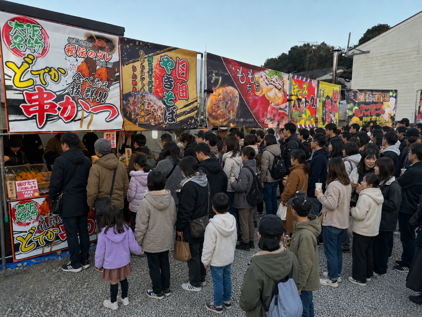 竹田竹楽で来場者が集まるZUNOの屋台出店風景